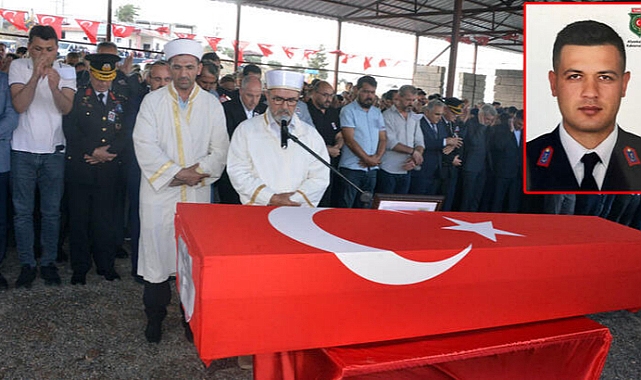 Kazada önlem alırken şehit olan Astsubay Tatlı toprağa verildi