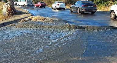 Son Dakika: Su isale hattı patladı! Bazı iş yerlerini su bastı