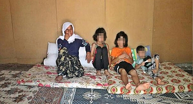 Tır dorsesinde 6 torunu ile birlikte yaşıyor