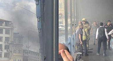 Galata Köprüsü'nde çıkan yangın paniğe neden oldu