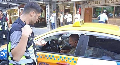 İstanbul'da denetime takılan taksiciden polise skandal sözler