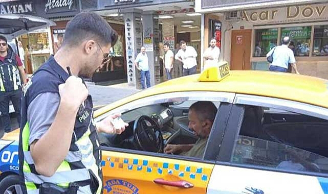 İstanbul'da denetime takılan taksiciden polise skandal sözler