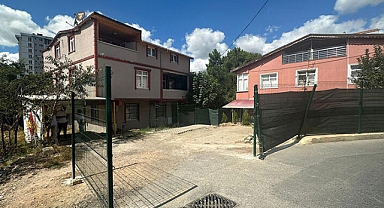 Ümraniyede çit için gerginlik oluştu