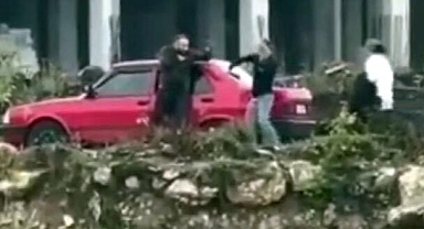 Yasak aşk şüphesi vahşetle bitti! O anlar kamerada!