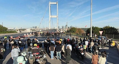 15 Temmuz Şehitler Köprüsü'nde hayat durdu