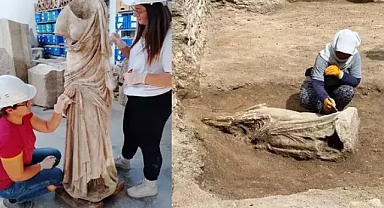'Dans Eden Musa' heykeli, 2 bin 175 yıl sonra gün yüzüne çıkarıldı