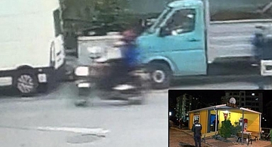 Motosikletli 2 kişi taksi durağına 14 el ateş etti