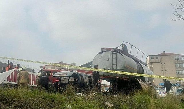 Ataşehir'de yakıt tankerinde patlama