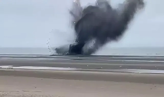 Belçika'da 2. Dünya Savaşı'ndan kalma bir uçak bombası imha edildi!