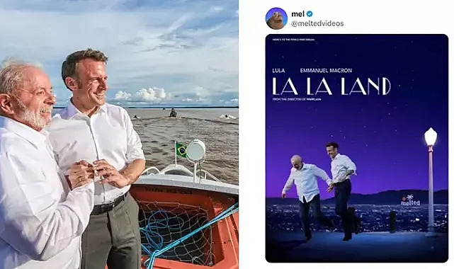 Brezilya'da mevkidaşı Lula ile fotoğrafları dikkat çeken Macron'dan cevap!