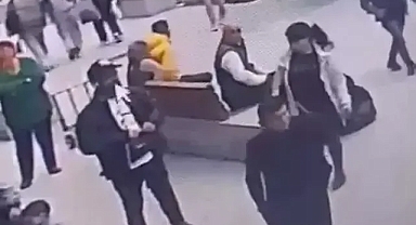 Bankta oturan kadının cep telefonunu işte böyle çaldı...