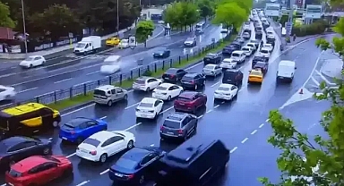 Beşiktaş’ta 8 aracın karıştığı zincirleme kaza'dan flaş görüntüler!