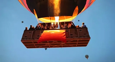 Kapadokya'da balon şov...