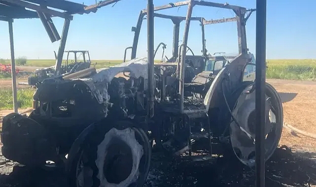 Bekçiyi dövüp, tarladaki traktör ve trafoları işte böyle yaktılar!