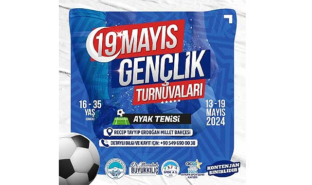 Büyükşehir Spor A.Ş.’nin 19 Mayıs Tenis Turnuvaları İçin Kayıtlar Başladı