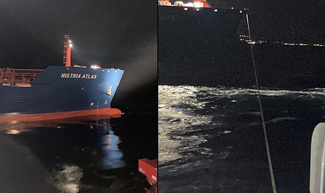 Çanakkale Boğazı'nda gemi arızası