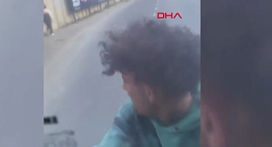 D-100'de patenle tehlikeli yolculuk...