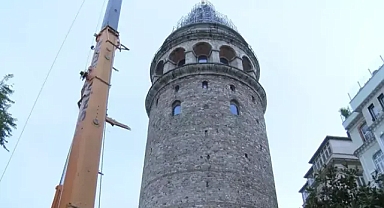 Galata Kulesi'ndeki onarım ve iyileştirme çalışmaları tamamlandı