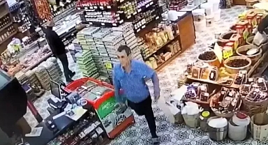 İş başvurusu için girdiği markette işte böyle hırsızlık yaptı!