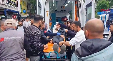 Kavgada keser darbesiyle başından yaralandı...