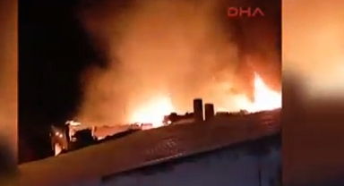 Prizde unutulan şarj aleti yangına sebep oldu...