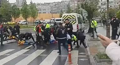 Şişli'de Taksim'e yürümek isteyenlere polis işte böyle müdahale etti!