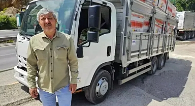 Yanan kamyonu çekiciye yükleyip işte böyle çaldılar!