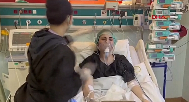 Bayramda hem ciğerine hem çocuklarına kavuştu