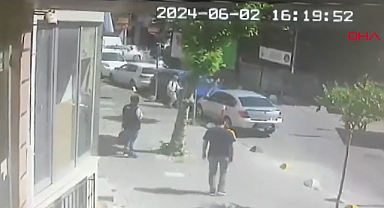 Silahlı saldırı etrafa işte böyle tehlike saçtı!