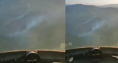 Bergama'daki orman yangınında 2'nci gün ani müdahale 