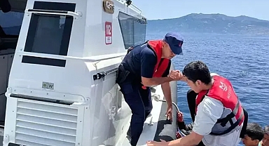 Çanakkale'de 32 göçmen kurtarıldı 