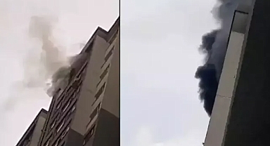 Esenyurt'ta 23 katlı binada yangın çıktı