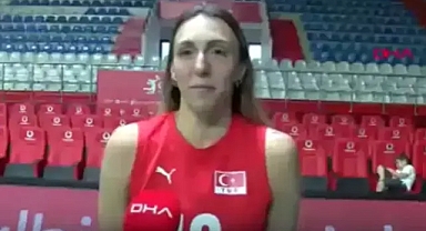 MİLLİ VELOYBOLCU Aslı Kalaç:Olimpiyat madalya hedefiyle alacaklarını belirtti