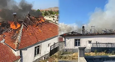 Tek katlı evde çıkan yangında anne ile oğlu öldü