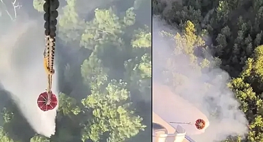 Manisa'nın Gördes ilçesinde orman yangına ani müdahale