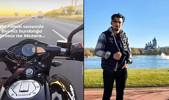 'Birimiz hurdalığa, birimiz mezara' paylaşımı yapan motosiklet sürücüsü kazada öldü