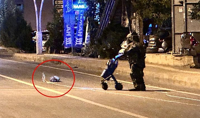 Paniğe neden olan şüpheli çanta, fünye ile 2 kez patlatıldı
