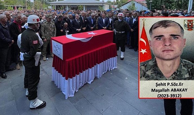 Şehit sözleşmeli er, son yolculuğuna uğurlandı