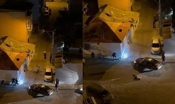 Konuşmak için evinin önüne gittiği husumetlisi tüfekle vurdu, o anlar kamerada