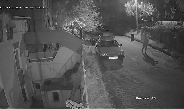 Motosiklet hırsızlığı kamerada