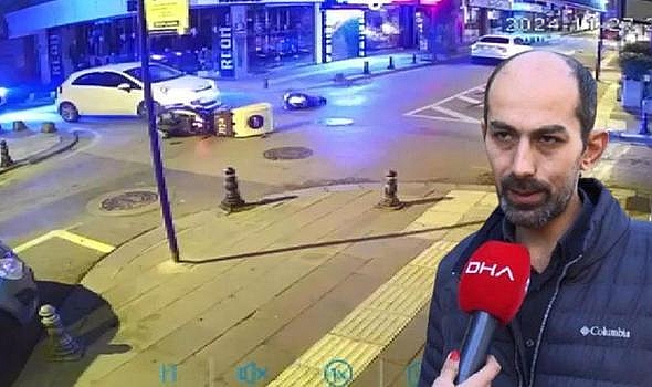 Otomobil çarpan motokurye: Kaçan sürücü öldürmek ister gibi hızla geldi