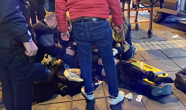 Yaya geçidinde 'omuz atma' kavgasında bir kişi bıçakla yaralandı