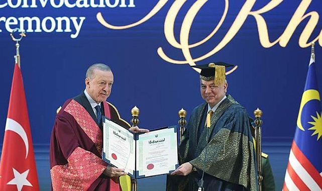 Cumhurbaşkanı Erdoğan'a Malezya'da fahri doktora beratı verildi