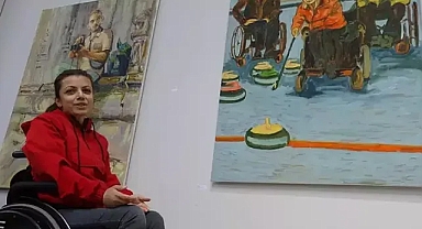 Amcasından ilham aldı engellilerin sesi olmak için sergi açtı