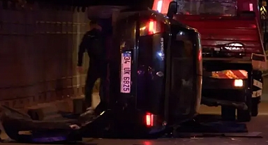 Kartal da feci kaza otomobil devrildi 1 can kaybı