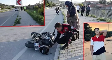 Motosiklet kazasında üniversiteli gencin bacağı koptu