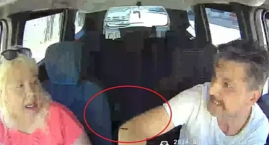 'Öldürülme' korkusuyla taksiye binen eşi ile şoförü yaralamıştı, 20 yıla kadar hapsi istendi; saldırı kamerada