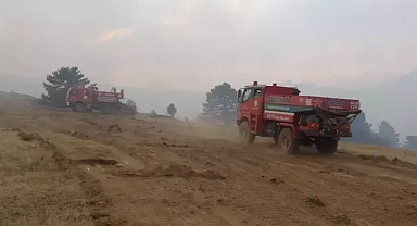 Alevler dinmiyor konya 'da orman yangını 2.gününde 