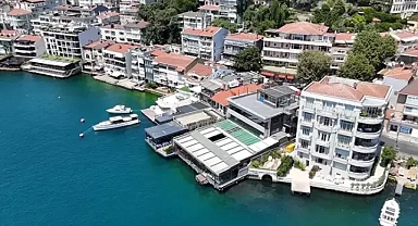 Boğaz'daki kaçak yapıların yıkılacağı alan havadan görüntülendi 