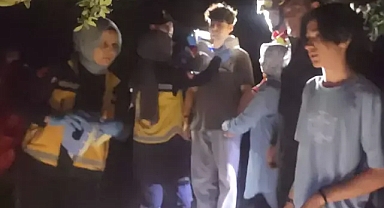 Dağda mahsur kalan kardeşler 4 saat sonra kurtarıldı 